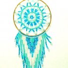 Beaded Dreamcatcher Christmas or Car Ornament Handmade 2.5x6.5" D11 Beaded Dreamcatcher Christmas or Car Ornament Handmade 2.5x6.5" D11