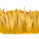 1/4 lb Gold Rooster Coque Tail Feathers 6-8" L Bleached & dyed 1/4 lb Gold Rooster Coque Tail Feathers 6-8" L Bleached & dyed