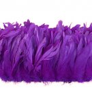 1/4 lb Plum Purple Rooster Coque Tail Feathers 6-8" L Bleached & dyed 1/4 lb Plum Purple Rooster Coque Tail Feathers 6-8" L Bleached & dyed