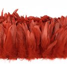1/4 lb Red Rooster Coque Tail Feathers 6-8" L Bleached & dyed