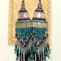 Beaded Chandelier Earrings 4" Length Regalia Pow wow Native American style L86