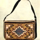 Purse Handbag Southwest Geometric Design Cotton Canvas 13x19" Zips