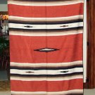 Mexican Blanket Throw Southwestern 5'x7' Rusty Brown