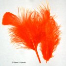 HOT ORANGE Feathers Fluffy Marabou 1 oz (28 g) 3-8" L HOT ORANGE Feathers Fluffy Marabou 1 oz (28 g) 3-8" L