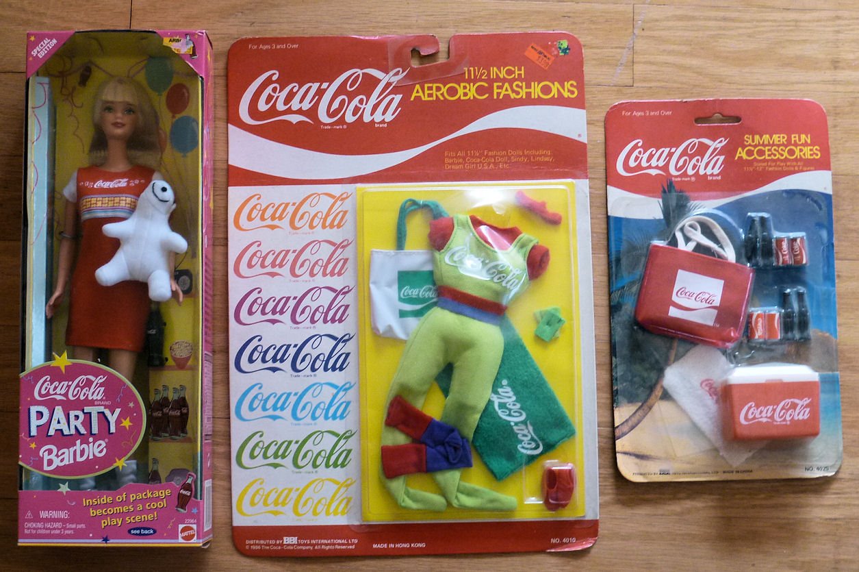 Coca cola party barbie clearance value