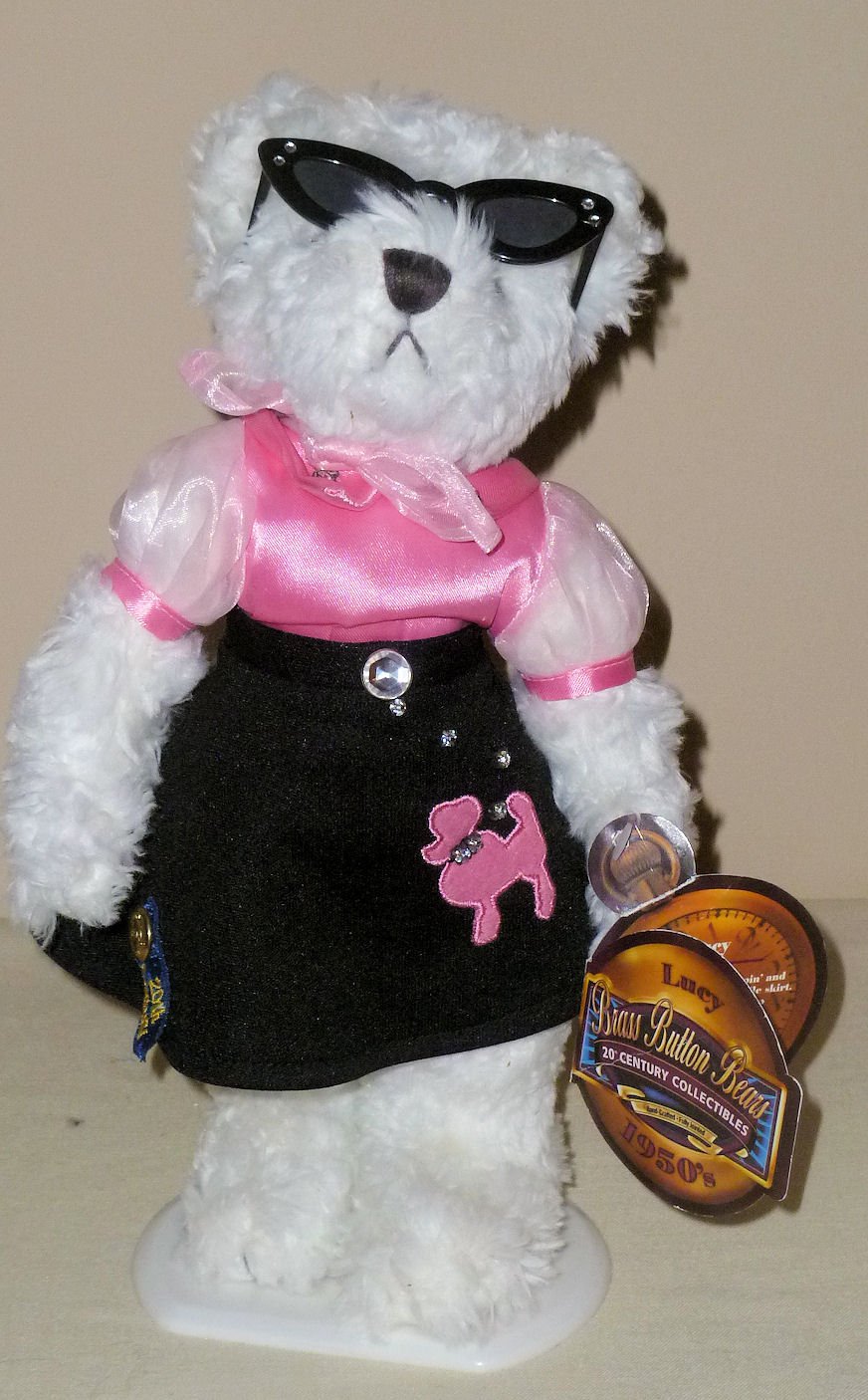 PICKFORD BEARS 1950'S "LUCY" BRASS BUTTON BEARS