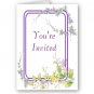 Set of 100 WILD FLOWERS Wedding INVITATIONS Envelopes Included kjsweddingshop