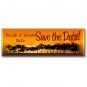 Set of 20 Save The Date Sunset BEACH Wedding Skinny Cards kjsweddingshop