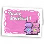 Set of 10 Bridal Shower INVITATIONS Envelopes Included kjsweddingshop