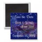 Set of 5 Princess Save The Date Wedding SQUARE MAGNETS kjsweddingshop