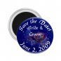 Set of 100 PRINCESS Save The Date Wedding ROUND MAGNETS 2.25 INCH kjsweddingshop