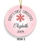 Baby Girls's First Christmas Ornament Style 2  GC666