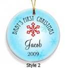 Baby Boy's First Christmas Ornament Style 2  GC667