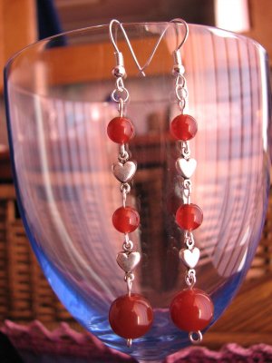 St Valentine's earrings