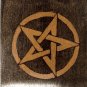 Handmade Wood Pentacle Altar Tile