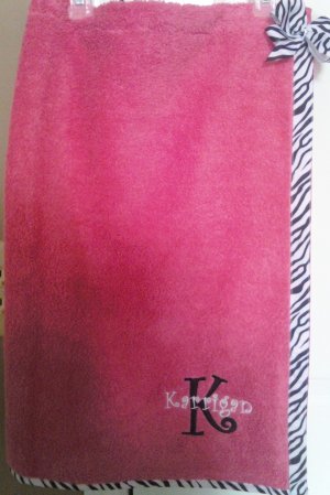 Monogrammed Bath Wrap