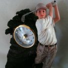 THE GOLFER FIGURINE WITH CLOCK