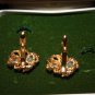 VINTAGE SOLID 14 KT GOLD & JADE CUFFLINKS c.1950 13g.