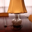 VINTAGE LARGE CUT CRYSTAL LAMP NEW YORK c. 1940-1950