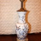 EARLY MID 20TH C. BIRD & FLOWER VASE MOUNTED LAMP CHINA