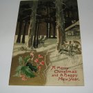 A Merry Christmas and a Happy New Year Deer Postcard lot  c 34