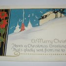 A Merry Christmas poinsettia and chimney C64