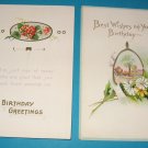 Birthday Postcards Flowers and Wishbone B7