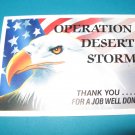 Operation Desert Storm Military Postcard