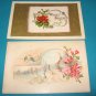Flowers Wishes Vintage Postcards G22