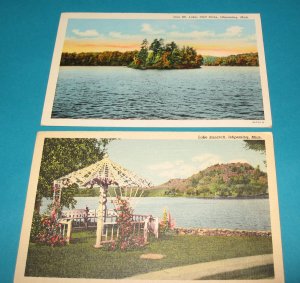 Ishpeming Michigan Postcards S3 lot of 2
