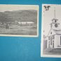2 black and white postcards N.M. and Mass.