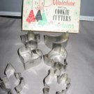 Miniature metal cookie cutters for Christmas