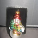 Snowman Glass Christmas ornament