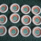 12 Glebke's Dairy Green Spot Orange Drink Bottle Caps Wisconsin Rapids,Wi