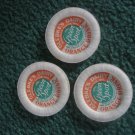 3 Glebke's Dairy Green Spot Orange Drink Bottle Caps Wisconsin Rapids,Wi