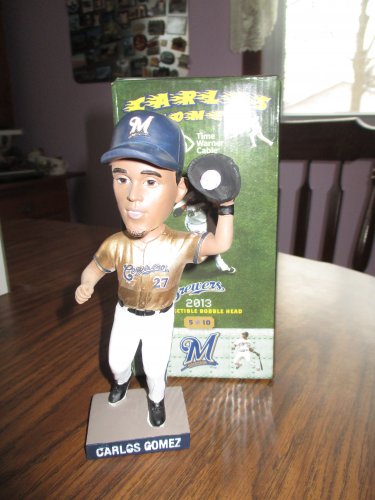 Carlos Gomez 2013 Milwaukee Brewers  Bobblehead