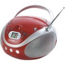 Coby Red Portable CD Player With AM/FM Tuner