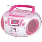SPECTRA Hello Kitty KT2028A Stereo CD Boombox with Cassette Player/Recorder and AM/FM Radio