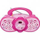 Emerson BAR201 Barbie Bloombox Portable CD Boombox with AM/FM Radio