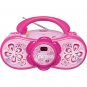 Emerson BAR201 Barbie Bloombox Portable CD Boombox with AM/FM Radio