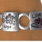 "Love,Faith,Hope"Austrian Crystal Accented Stretch Bracelets