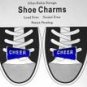 2pc Cheerleading Megaphone shoe charm set