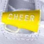 2pc Cheerleading Megaphone shoe charm set