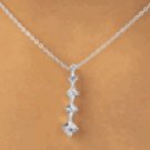W11628NE- Austrian Crystal Strand Wedding Drop Necklace w/earrings