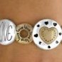 Antique two-tone *Hope-Faith-Love* stretch bracelet