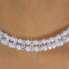 Double-Row Choker WEDDING DAY JEWELRY SET