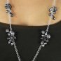 Womens Jewelry Earring & Necklace set 3-tone bead drop