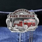 Belt Buckle Lead & Nickel Free Pewter Volunteer Firefighter