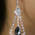 Lead & Nickel Free Black Tear Drop Stone fashion EARRINGS