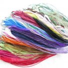 Wholesale lot 100pc Mix Organza Voile Ribbon Necklace Cords